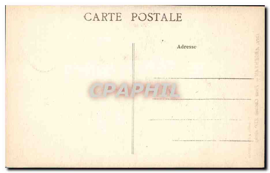 CPA Argentan Vieux Chateau XIV siecle  — Rückseite