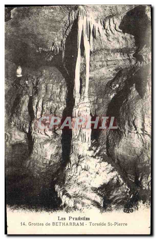 CPA Les pyrenees Grottes de Betharram Torsade St Pierre 