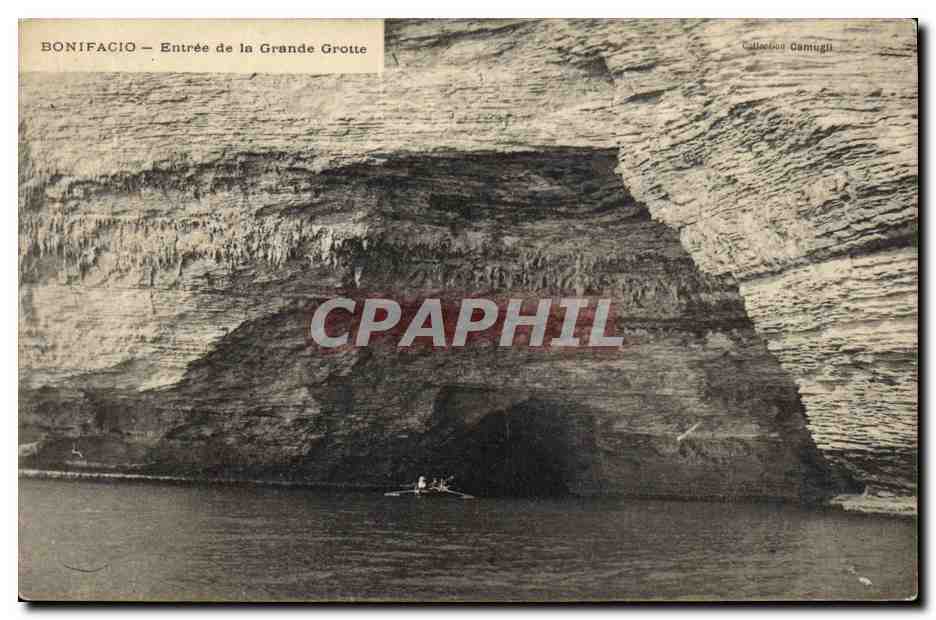 CPA Bonifacio Entree de la Grande Grotte 