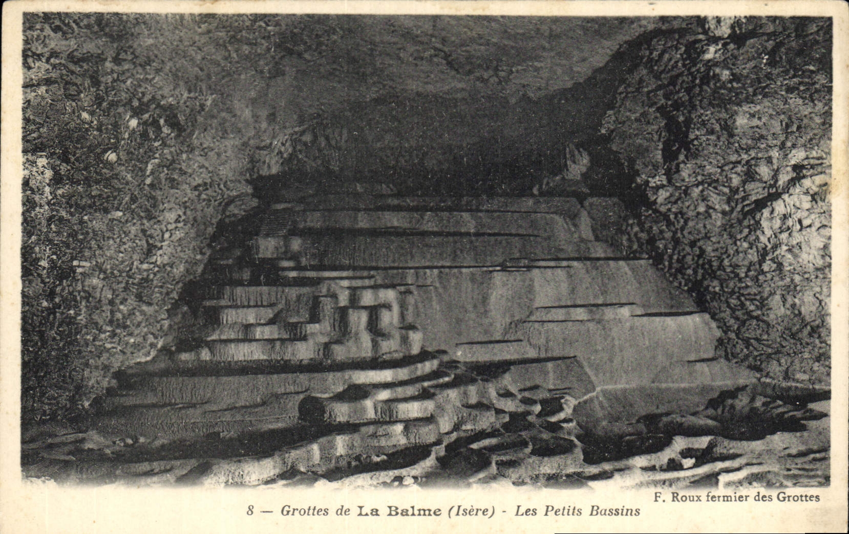 CPA Grottes de la Blame (Isere) Les petits bassins 