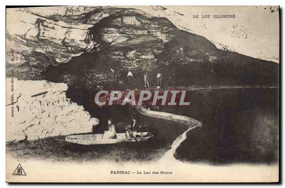 CPA Padirac Le lac des Gours 