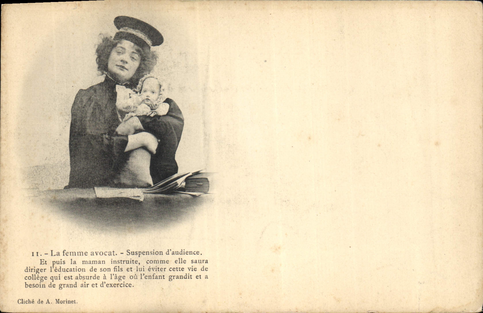 La femme avocat — Suspension d'audience — Cliché de A. Morinet, n°11