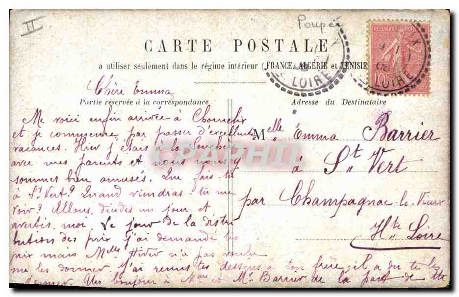 CPA Fantaisie Poupee   — Verso