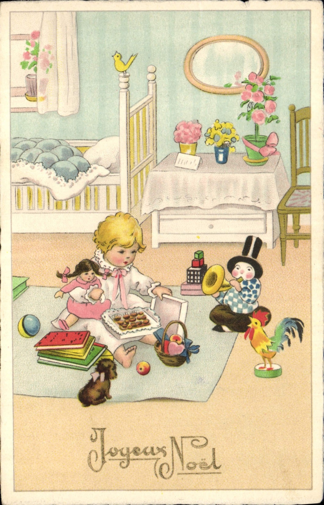 CPA Fantaisie Poupee  Joyeux Noel 