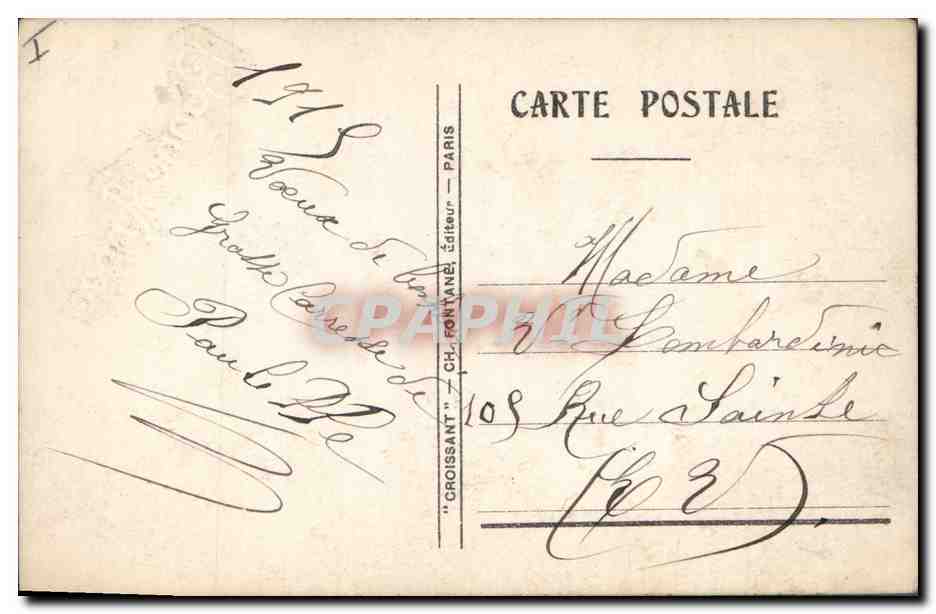 CPA Fantaisie Poupee  Bonne Annee  — Verso