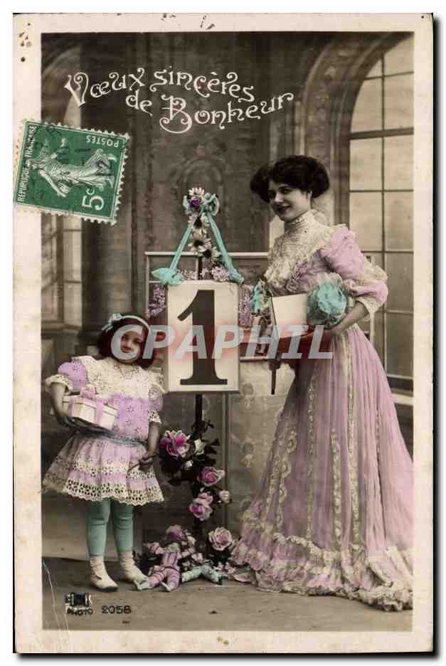 CPA Fantaisie Poupee  Voeux sinceres de bonheur Femme