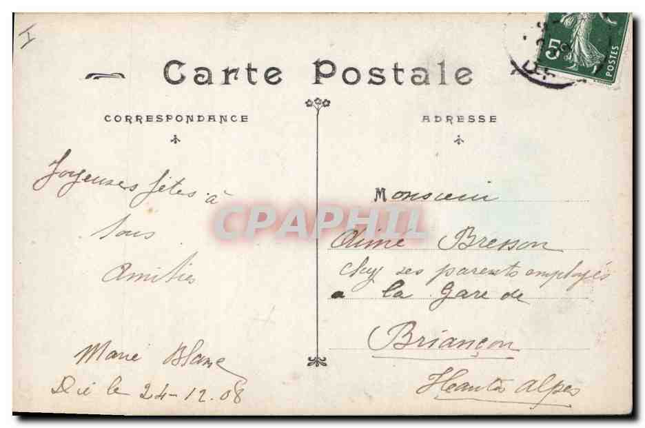 CPA Fantaisie Poupee  Joyeux Noel Pierrot  — Verso