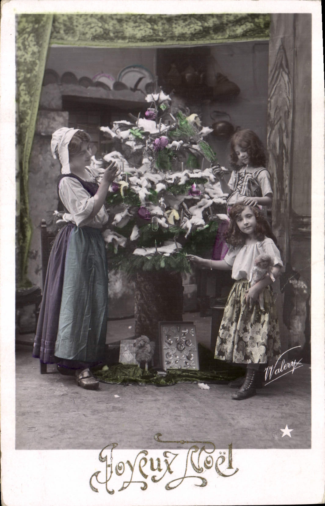 CPA Fantaisie Poupee  Joyeux Noel 