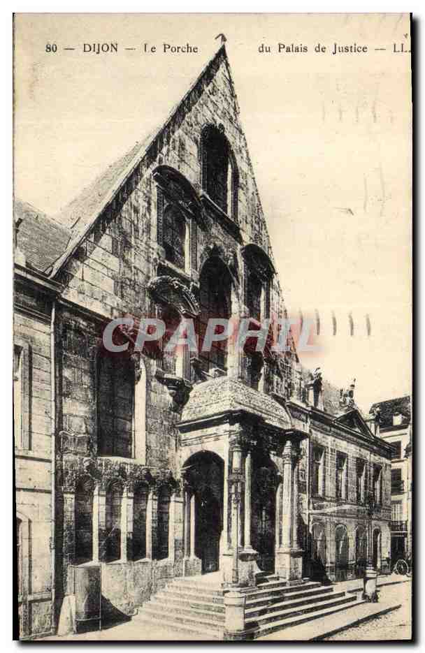 CPA Dijon Le Porche du Palais de Justice 