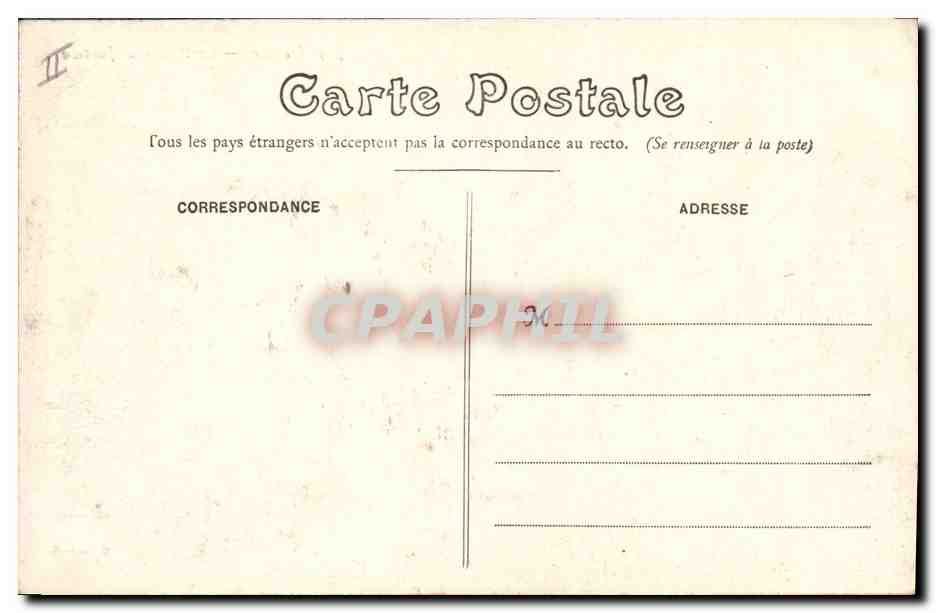 CPA Dieppe Le Palais de Justice  — Verso