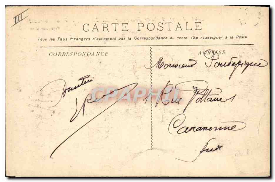 Le Carnot — Kruiser met pantser — Guende phot Marseille — Achterkant