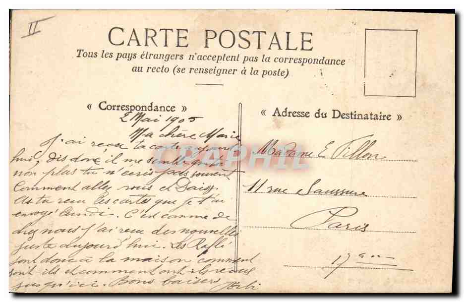 Charlemagne — Un coup de Tabac — Collection A. Couturier, n°332 — Verso
