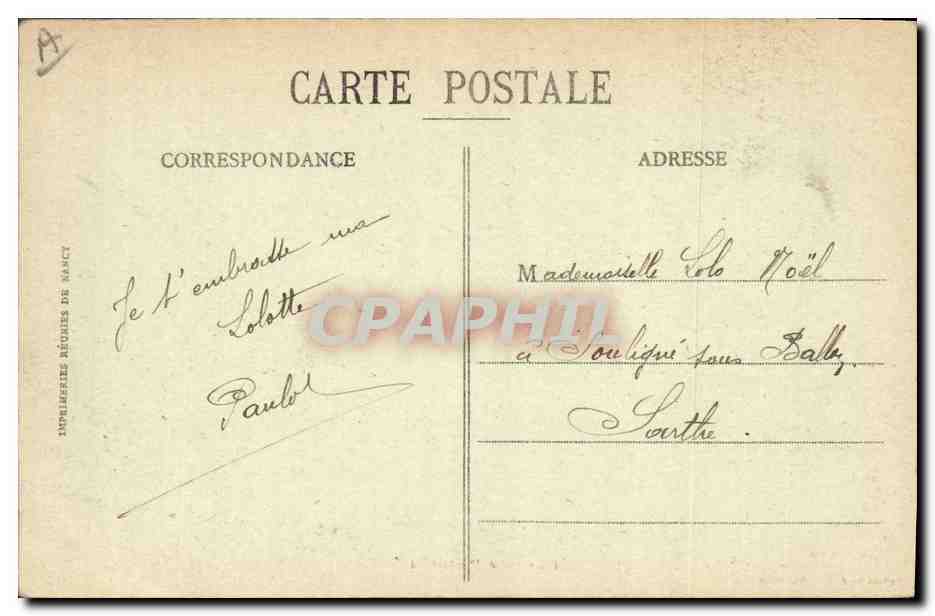 CPA Bateau de GuerreLe Cuirasse Courbet  — Verso