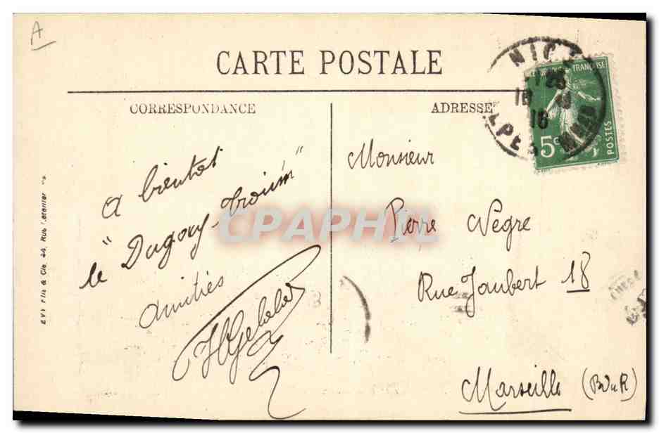 CPA Bateau de GuerreMarine de Guerre Le Chateaurenault  — Verso