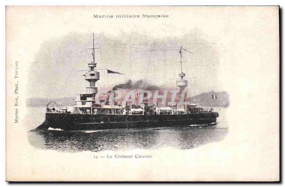 Le Croiseur Chanzy — Marine militaire française — Marines Bar, Phot., Toulon, n°14