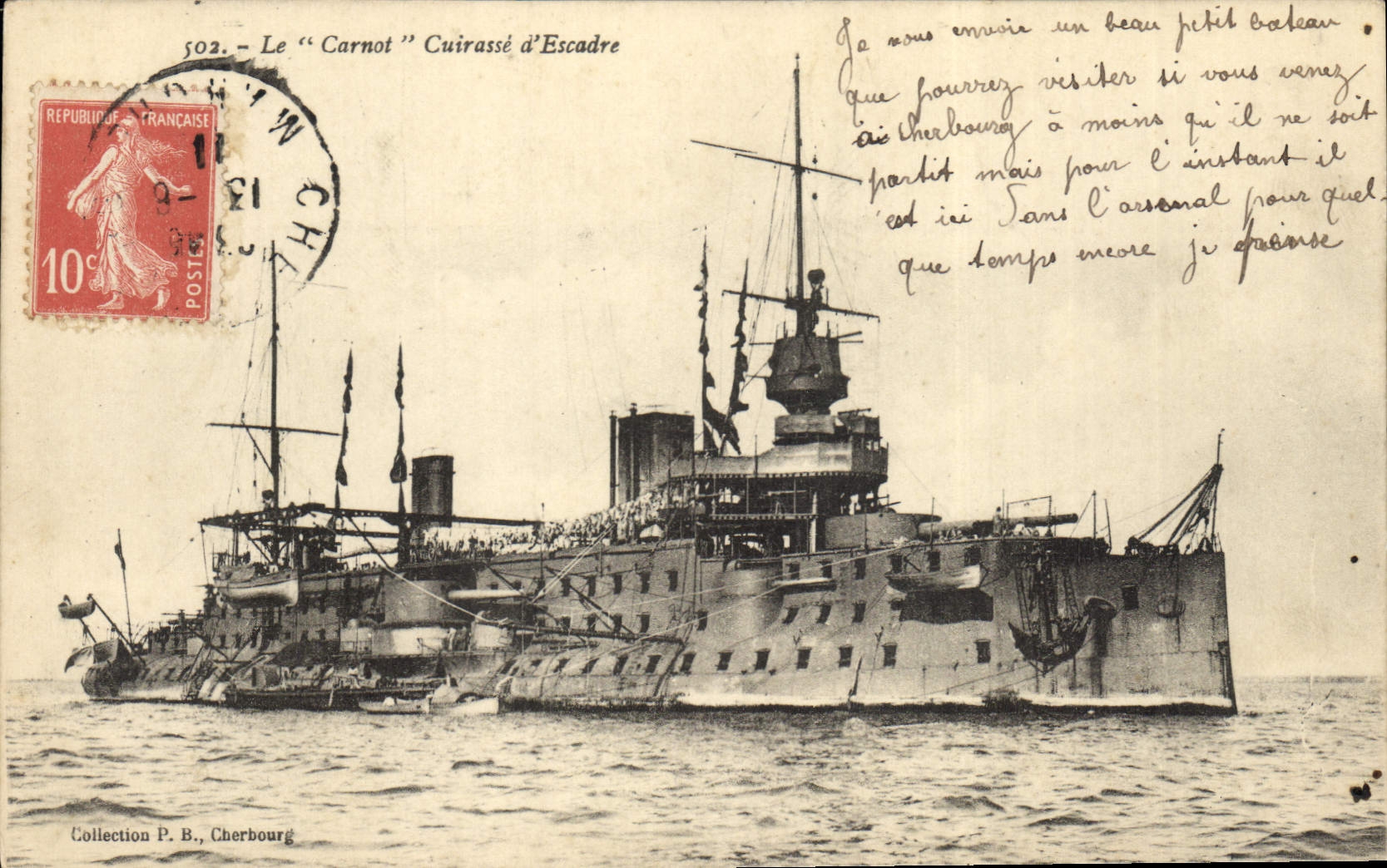Le "Carnot" Cuirassé d'Escadre — Collection P. B., Cherbourg