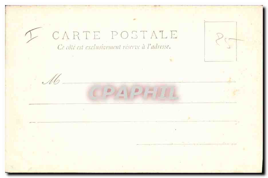 CPA Limoges Palais de Justice  — Verso