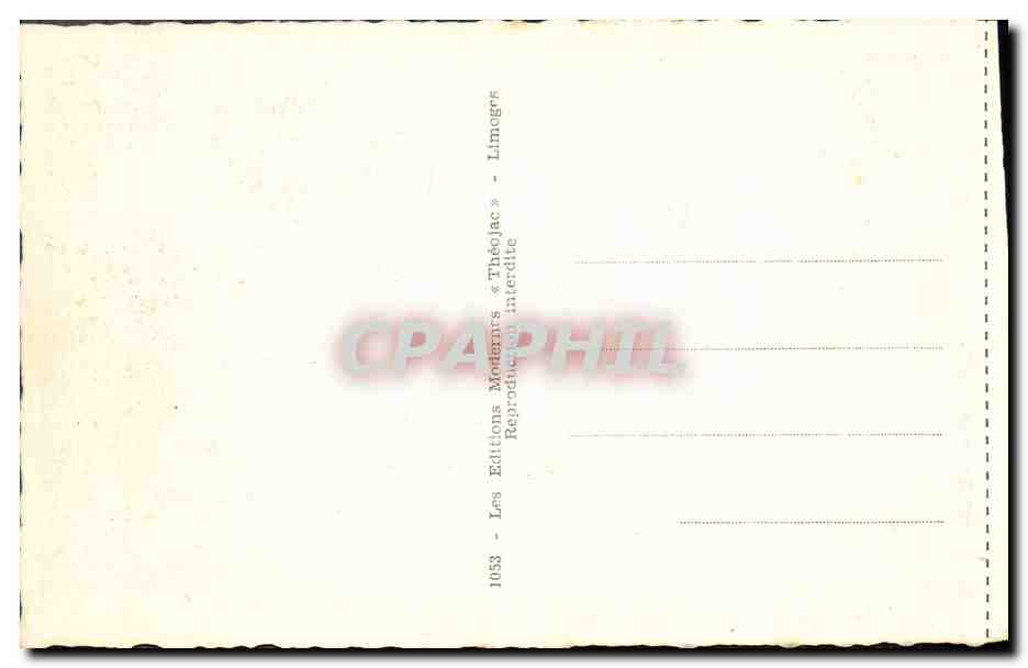 CPA Limoges La Prefecture  — Verso
