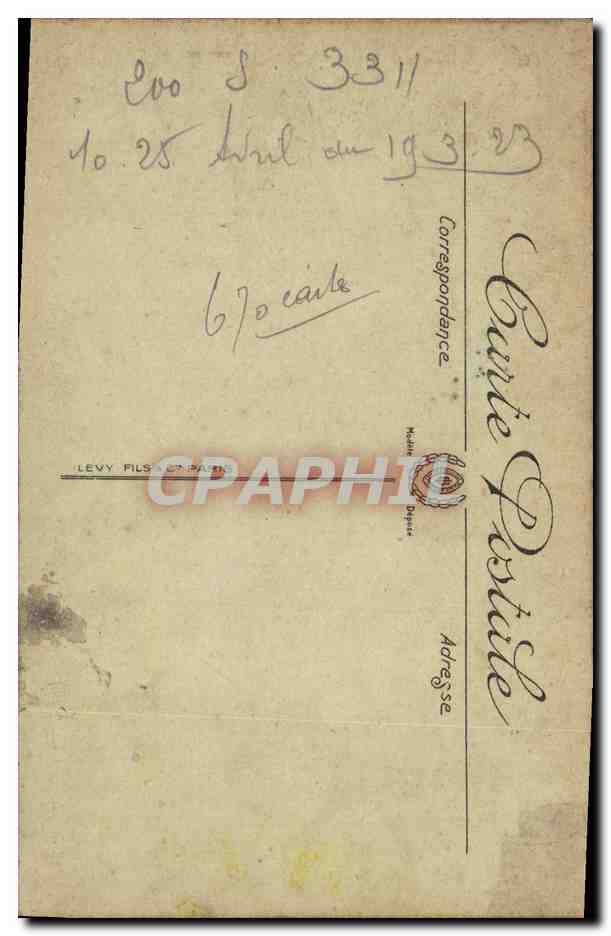 CPA Limoges La Prefecture  — Verso