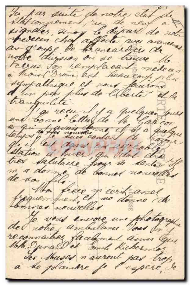 CPA En Lorraine Guerre 1914 Luneville Aspect de la Sous Prefectture incendiee par les obus allemands — Verso