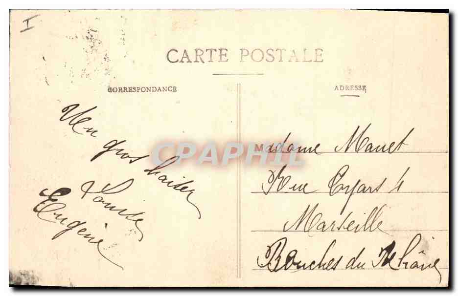 CPA Limoges La Prefecture  — Verso