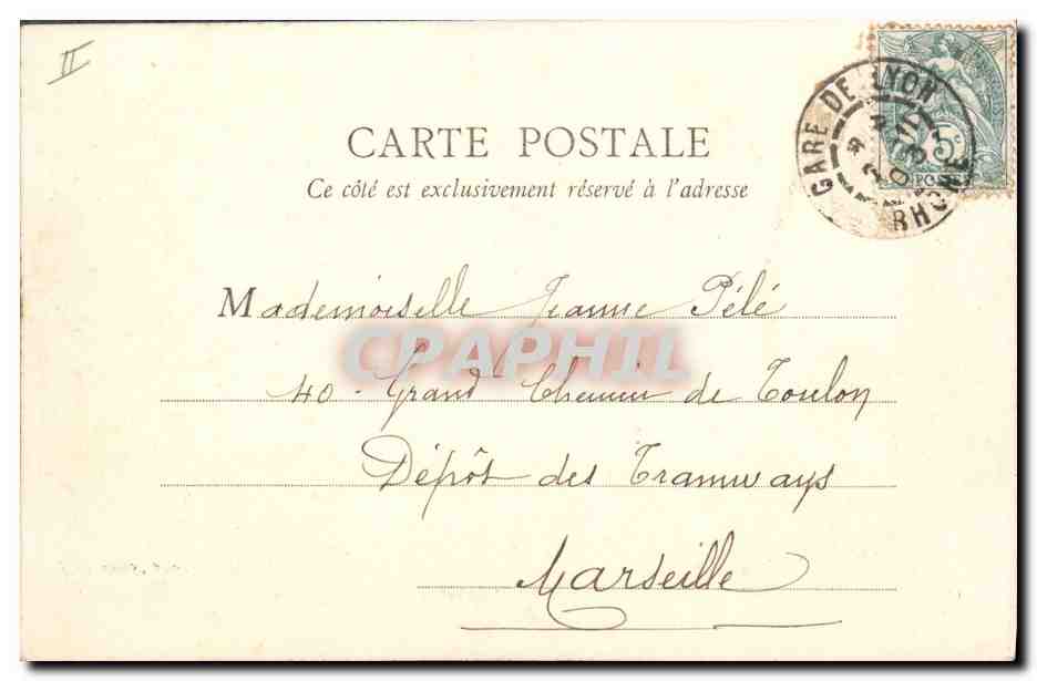 CPA Lille La Prefecture  — Verso