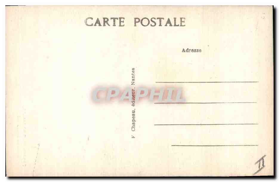 CPA Folklore En Bretagne Costume de Douarnenez  — Verso