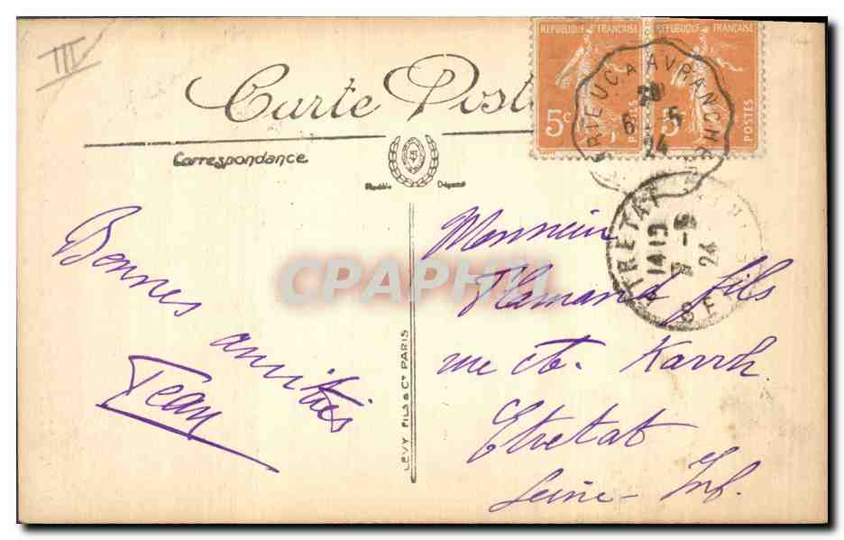 CPA Folklore Moeurs et types bretons Costume de paysanne  — Verso