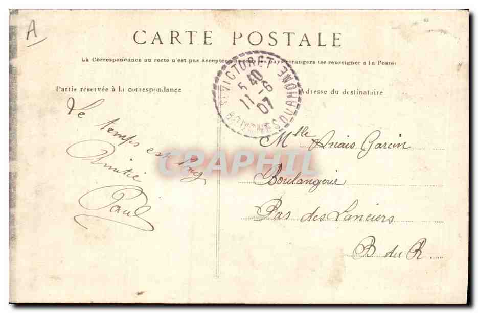 CPA Folklore La Gavotte  — Verso