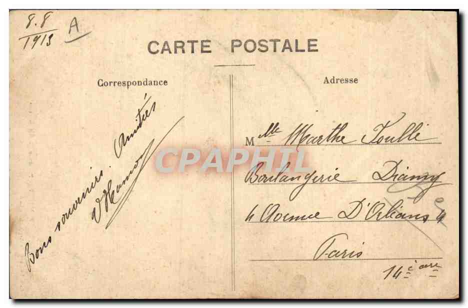 CPA Folklore Pontivy Porteuse de lait de Stival  — Verso