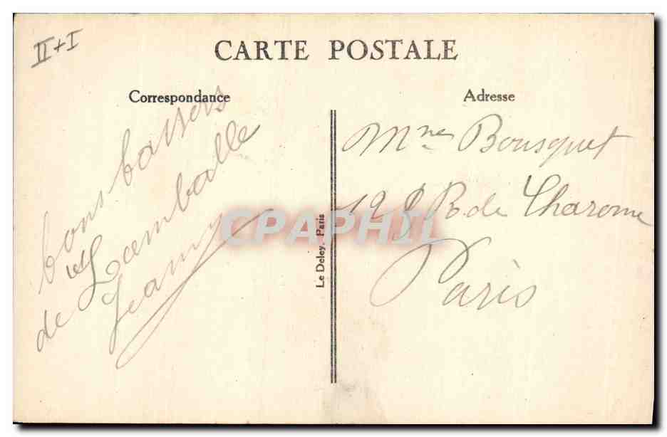 CPA Folklore En Bretagne Vieille filandiere antrainaise  — Verso