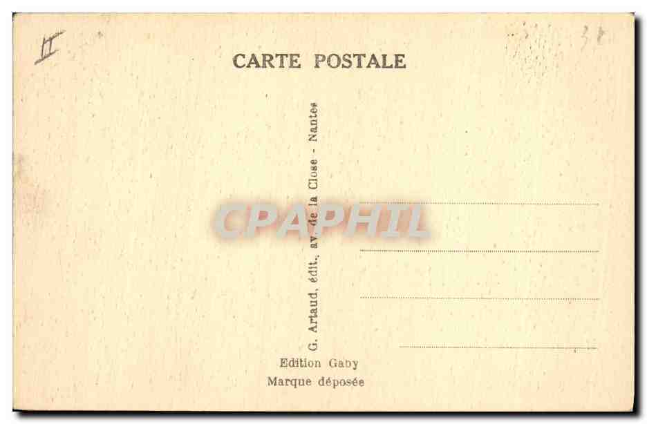 CPA Folklore La Bretagne Petit garcon et fillette des environs d'Auray  — Verso