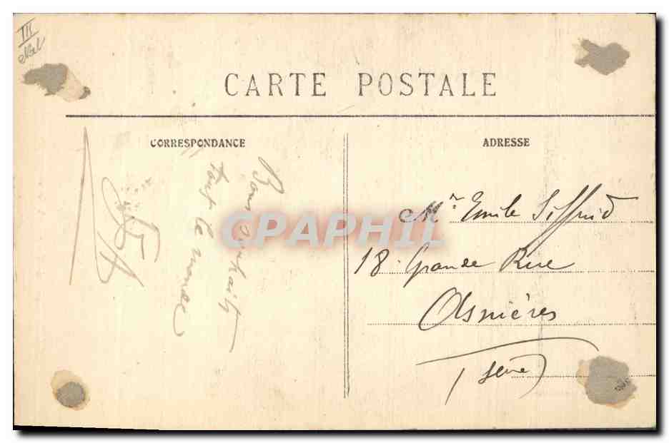 CPA Folklore Un bebe de Plougastel Daoulas  — Verso