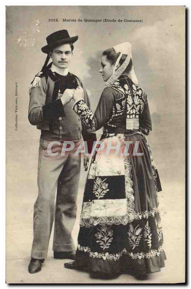 CPA Folklore Marie de Quimper (Etude de Costume)  