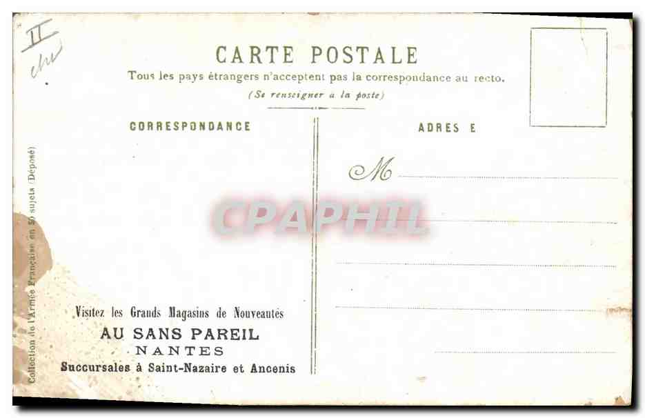 CPA Militaria A Palm de Rosa Charge de cuirassier  — Rückseite