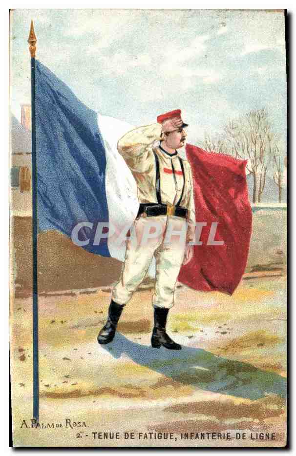 Soldat in Ausweichuniform, Linieninfanterie — A. Palm de Rosa, Nr. 2