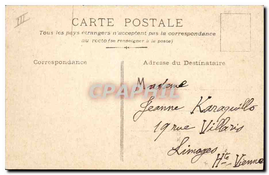 CPA Militaria Mai 1905 France Espagne — Verso