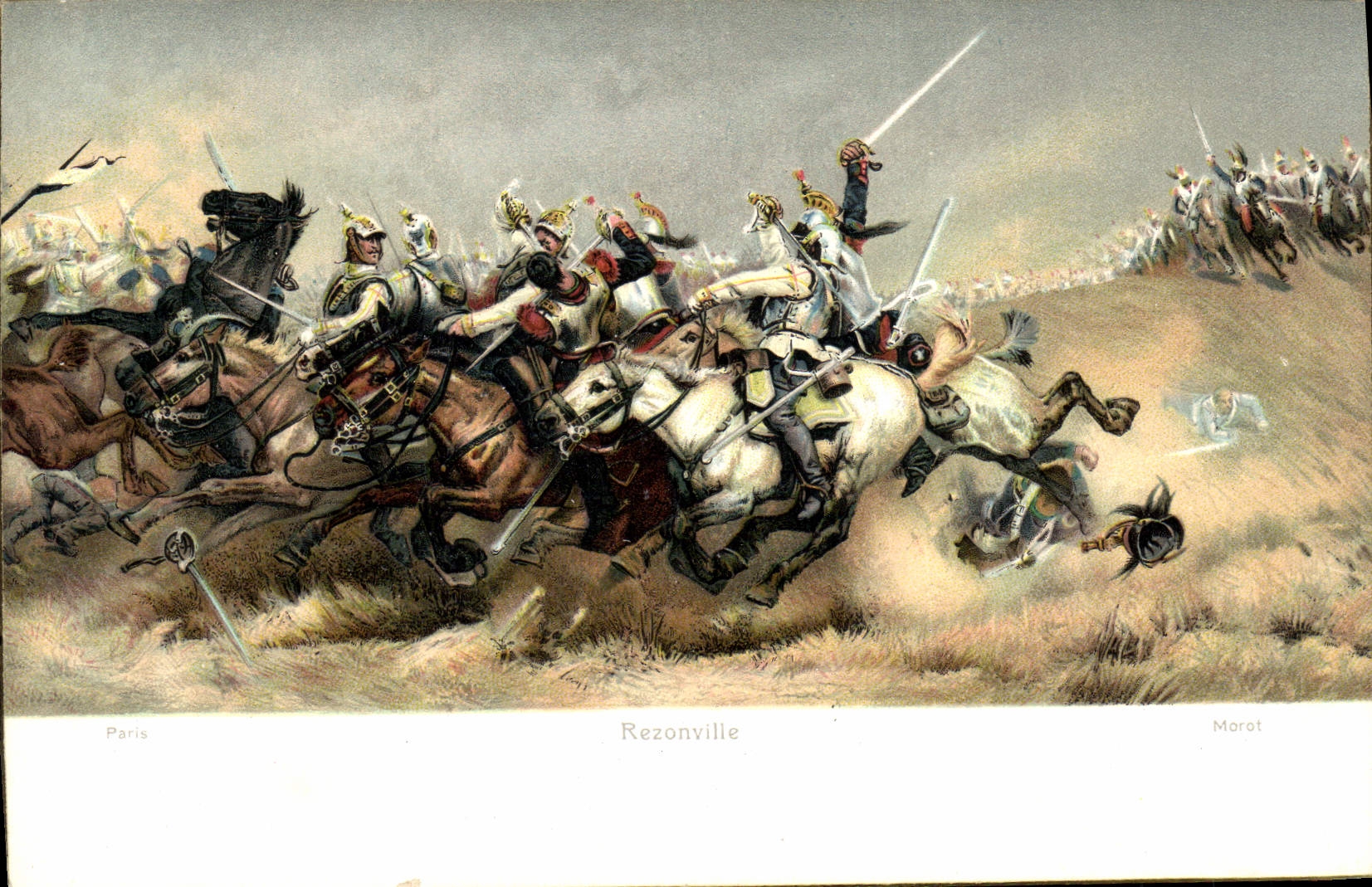 Battle of Rezonville — illustration by Morot — publisher Stengel & Co., Dresden