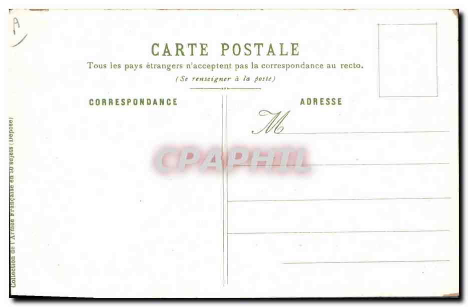 CPA Militaria A Palm de Rosa Artillerie montee  — Verso