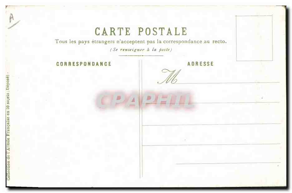 Chasseur à cheval — soldat à cheval avec drapeau — A. Palm de Rosa, n° 35 — Back