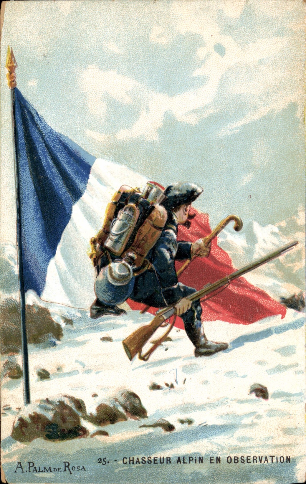 Alpine Hunter in Observation — A. Palm de Rosa, n°25