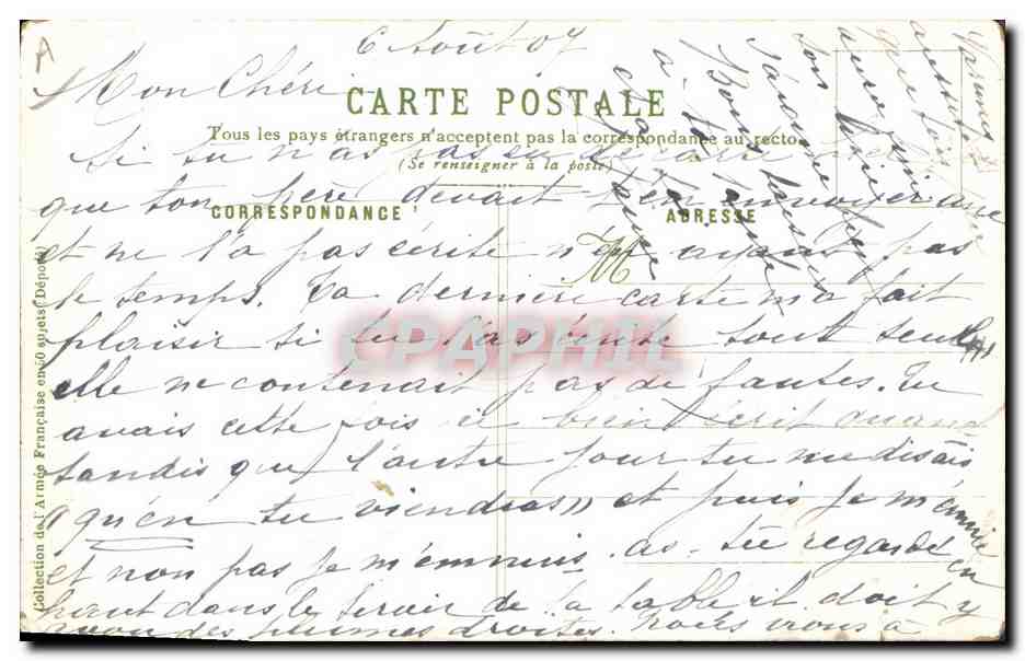 Infanterie de Ligne en Marche — A. Palm de Rosa, n°3 — Verso