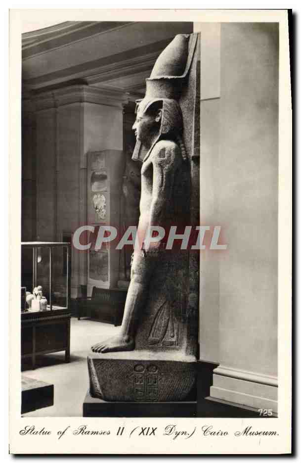Statue de Ramsès II (XIXe Dyn.) — Musée du Caire — éditeur Lehner & Landrock, n° 725