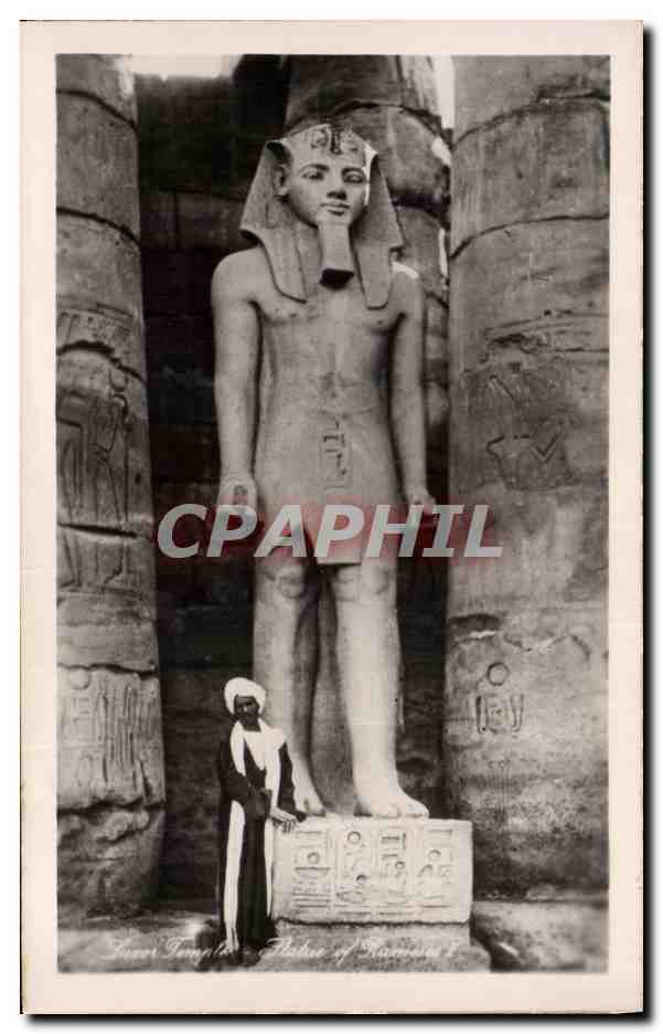 Statue d'Amenophis III — Temple d'Amon à Karnak — Éditeur inconnu, n° de série non visible