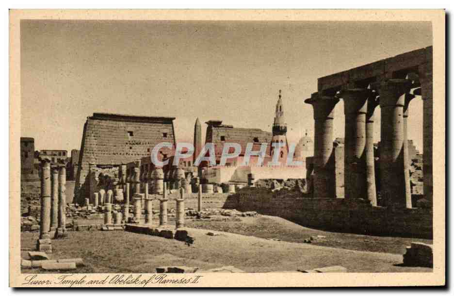 Luxor. Temple and Obelisk of Ramses II — Gaddis & Seif, Luxor, Série 103, N° 203