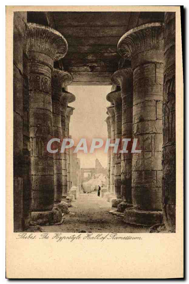 Thèbes, le Hall hypostyle du temple de Ramsès II — Golds & Seiff, Luxembourg, série 105 n° 230