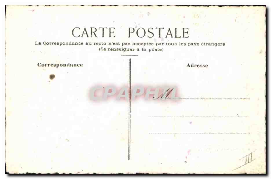 Paysage abstrait aux teintes roses et violets — éditeur CPAPHIL, n° III — Reverso