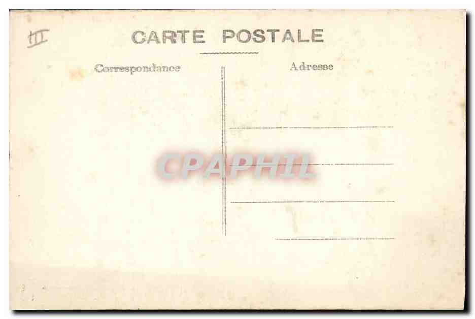 Lac dans les montagnes — paysage forestier — éditeur inconnu, n° III — Rückseite