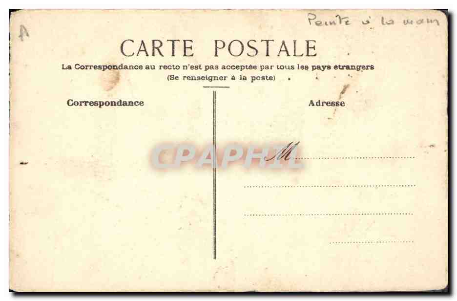 CPA Fantaisie (dessin a la main) Homme — Verso