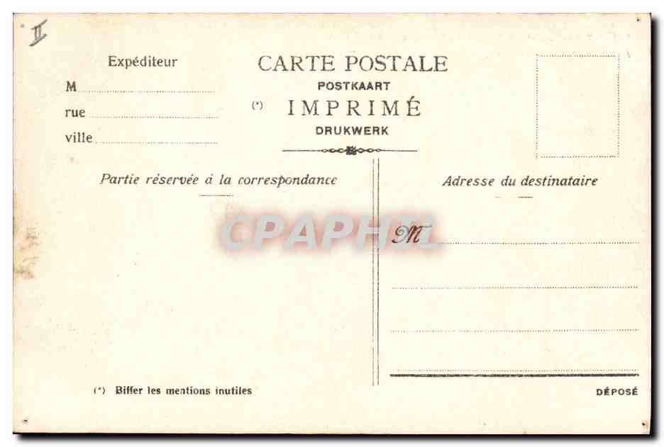 CPA Souvenir du Chateau de Bouillon — Rückseite